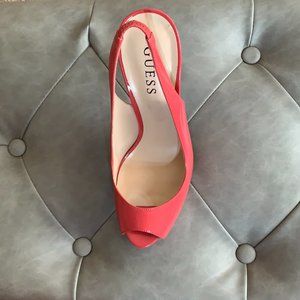 Guess Women's Salmon Platform Heel's
